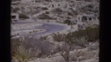 Utah USA (1952): Camera Pans Across The Desert Scenery And Finds A Building