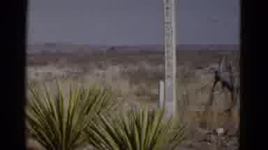 Utah USA (1952): Camera Pans Across The Desert To Show Off The Scenery On A Sunny
