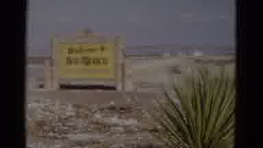 Utah USA (1952): Two Signboards In The Desert Welcoming Travelers On The Highway