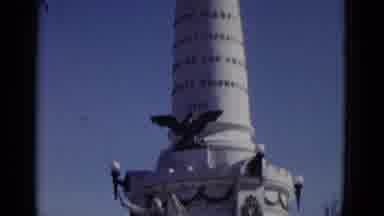 Utah USA (1952): Home Movie Of A Monument Being Viewed From Bottom To Near The Top