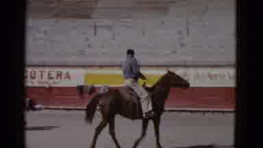 Baja California Mexico-1952: One Man Rides On The Horse