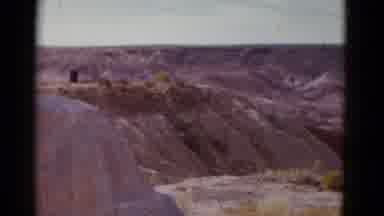 Arizona USA (1952): Cracked Dry Desert Hills With Almost No Vegetation Anywhere