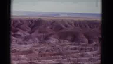 Arizona USA (1952): Vintage Scenic Mountain Desert Panning With Car On Distant