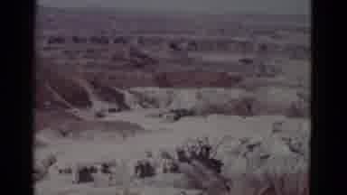 Arizona USA (1952): A Look At The Dry Cracked Mountain Terrain In A State