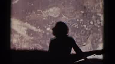 Arizona USA (1952): Woman Walks By Rock With Many Writings Of People Who Passed By