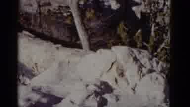 Arizona USA (1952): View Of Lime Covered Object And View Of Melting Mountain Snow