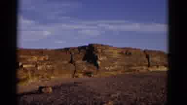 Arizona USA (1952): Vintage Home Video Of Barren Landscape And Rock Ledges With A