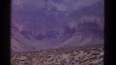 Arizona USA (1952): Panning Shot Of Hills And A Cliffside