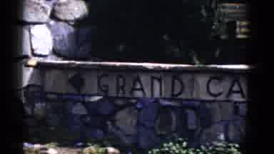 Arizona USA (1952): Sign Pointing To The Grand Canyon And The Head Of A Hiking