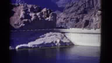 California USA (1952): A View Of A Bridge Surrounded By Rocky Mountains