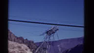 California USA (1952): View Of Electric Transformer Against Blue Sky On A Sunny