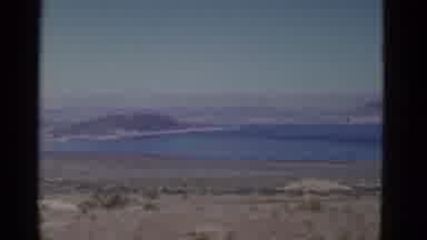 California USA (1952): Mountains Surrounded By Water In The Middle Of A Large