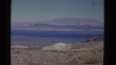 California USA (1952): Death Valley National Park Entrance Sign Panoramic View Of