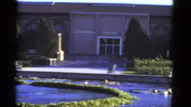 California USA (1952): State Court Building Front Yard