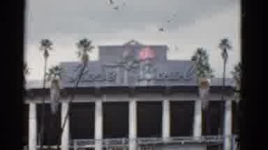 California USA (1952): Rose Bowl Advertisement On A Building Outside Of A Parking