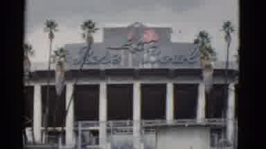 California USA (1952): Kids And Adults Hanging Out At A Building Called Rose Bowl