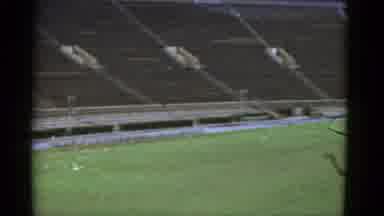 California USA (1952): Massive Empty Football Stadium As Seen From High Up In The