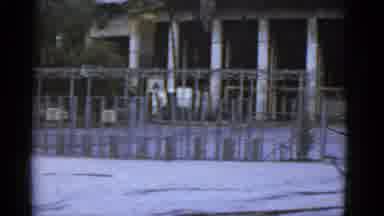 California USA (1952): View Of Gray Metal Gate Inside Of Fenced Off Entertainment