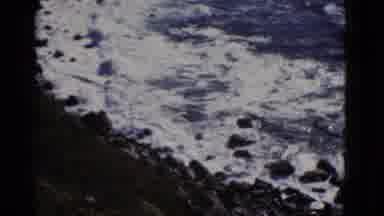 San Francisco California (1952): Rocky Hillside Receives The Force Of The Sea In