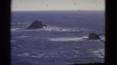 San Francisco California (1952): A View Of The Ocean And Strong Winds