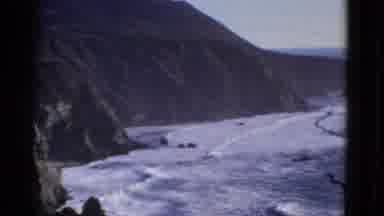 San Francisco California (1952): View Of Mountains And Sea Waves On A Bright Sunny
