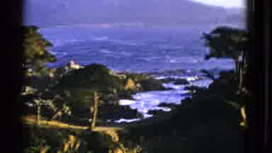San Francisco California (1952): A View Of The Ocean Surrounded By Mountains