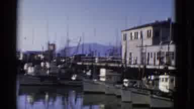 San Francisco California (1952): Small Fishing Boats All Lined Up At The Docks In