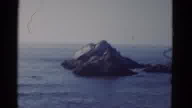 San Francisco California (1952): A Man Outside Looking At A View Of Large Rocks