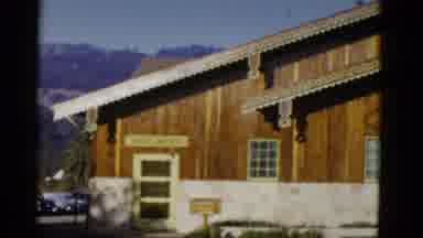 San Francisco California (1952): The Front Of A Brick And Wood Chalet With