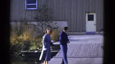 San Francisco California (1953): Couple Walking Away Saying Goodbye