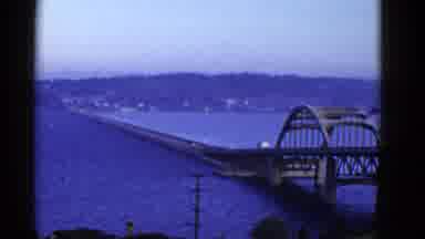 San Francisco California (1953): Panoramic View Of Beautiful Bridge Over The Sea