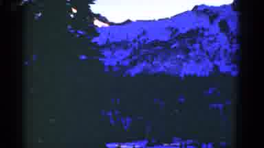 San Francisco California (1953): View Of Sunset In Snowy Mountain On Typical