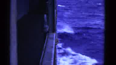 San Francisco California (1953): A View Of The Ocean Waves From The Side Of A