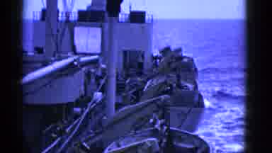 San Francisco California (1953): Lifeboats Hung Over The Side Of A Fast Moving