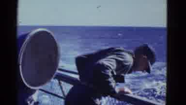 San Francisco California (1953): A Man Looks Overboard And Is Searching For The