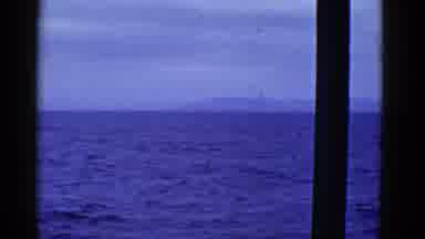 San Francisco California (1953): Old Footage Taken Out Of A Boats Window Near Dusk
