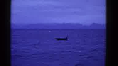 San Francisco California (1953): Small Object Floating In Deep Blue Ocean Water On