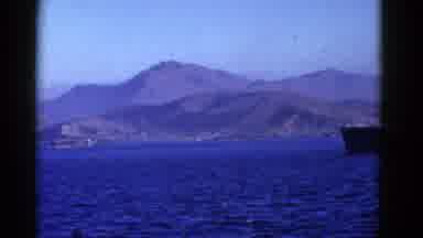 San Francisco California (1953): Mountain Views From The Deck Of The Boat We Were