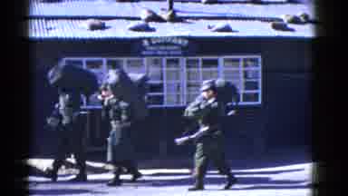 San Francisco California (1953): Military Men With All Of Their Belongings And