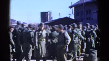San Francisco California (1953): Large Group Of Us Soldiers Waiting For Something