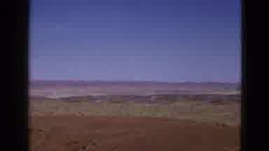 California USA (1953): View Of Brown Hills And Blue Sky On A Sunny Day