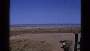 California USA (1953): A Large Trench Has Been Dug In The Middle Of A Desert With