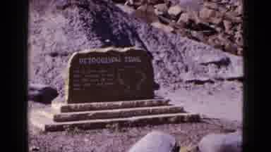 Arizona USA (1953): Sign With Map And Description Of Petroglyph Trail In Front Of