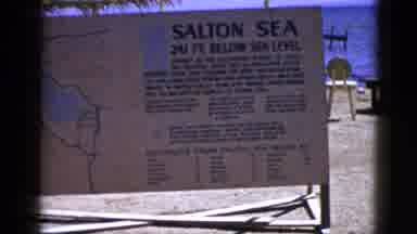 Palm Desert California (1953): It Is The Salton Sea It Is 241 Feet This Is Most
