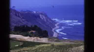 Palm Springs California (1953): Amazing Scenic Birds Eye View Of The Ocean Waves