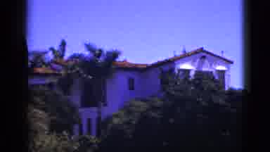 Palm Springs California (1953): Hacienda Building White Walls Terracotta Roof Palm