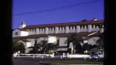 California USA (1953): A View Of A Uniquely Built Building