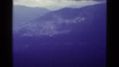 California USA (1953): A View From On High Of A Range Of Mountains And Deep