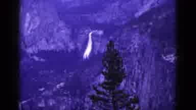 California USA (1953): Waterfall On The Forest