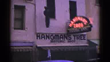 California USA (1953): Large Hangman's Tree Historic Spot Sign With A Matching
